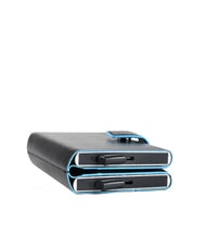 PIQUADRO CAMPIONARIO - BLUE SQUARE Portafoglio portacard in pelle  Nero - Portafogli Uomo - 3