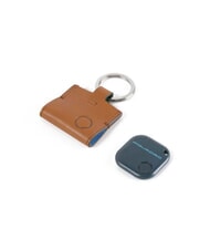 PIQUADRO CAMPIONARIO - BAGMOTIC Portachiavi in pelle con connequ cuoio/blu - Portachiavi - 2