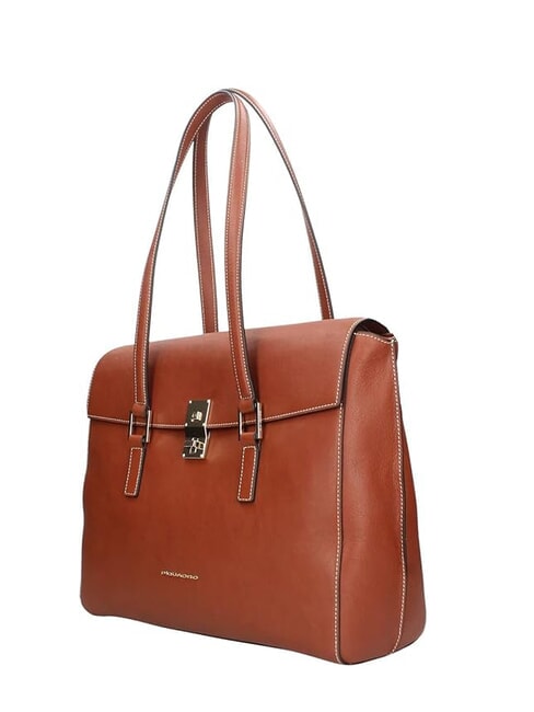 CAMPIONARIO - DAFNE Borsa in pelle porta pc 14" CUOIO - Cartelle Lavoro