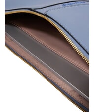 PIQUADRO RAY  Custodia porta iPad in pelle blu/marrone - Borse Donna - 3