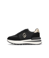 LIUJO AMAZING 25 Sneakers in suede e mesh black/light gold - Scarpe Donna - 2