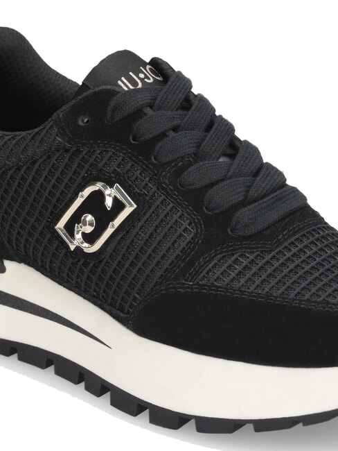 AMAZING 25 Sneakers in suede e mesh black/light gold - Scarpe Donna