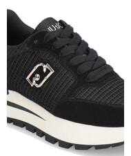 LIUJO AMAZING 25 Sneakers in suede e mesh black/light gold - Scarpe Donna - 6