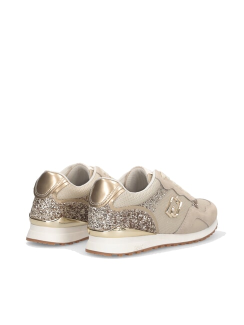 MAXI WONDER LOW 02 Sneakers glitter e mesh rope/light gold - Scarpe Donna