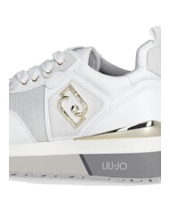 LIUJO MAXI WONDER 01 Sneakers in pelle e mesh white - Scarpe Donna - 6
