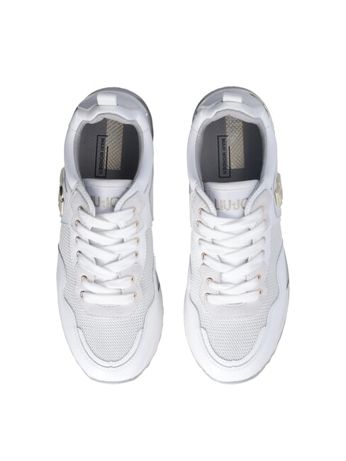 MAXI WONDER 01 Sneakers in pelle e mesh white - Scarpe Donna
