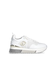 LIUJO MAXI WONDER 01 Sneakers in pelle e mesh white - Scarpe Donna - 3