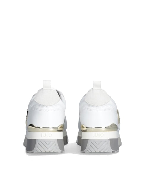 MAXI WONDER 01 Sneakers in pelle e mesh white - Scarpe Donna