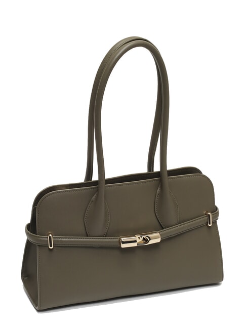 GOCCIA Borsa a spalla piccola in pelle sage - Borse Donna