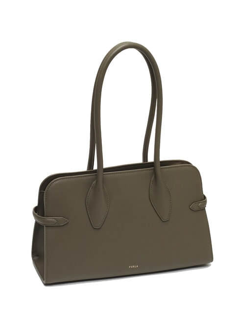 GOCCIA Borsa a spalla piccola in pelle sage - Borse Donna