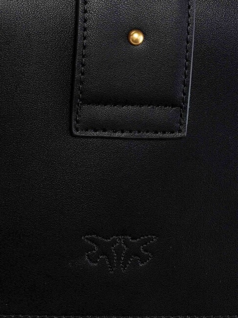 LOVE ONE CLASSIC Borsa in pelle a tracolla con flap nero-antique gold - Borse Donna