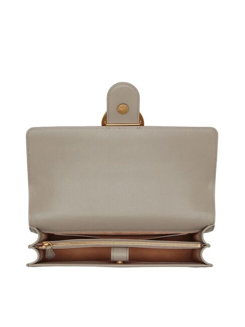 LOVE ONE CLASSIC Borsa in pelle a tracolla con flap noce-antique gold - Borse Donna