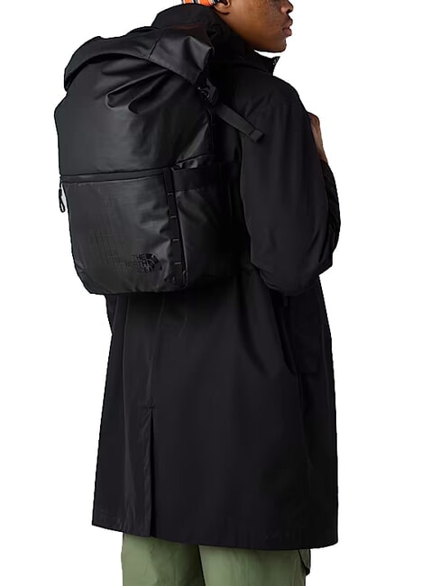 BASE CAMP VOYAGER Zaino rolltop, porta pc fino a 16" tnf black/asphalt grey - Zaini Scuola & Tempo Libero