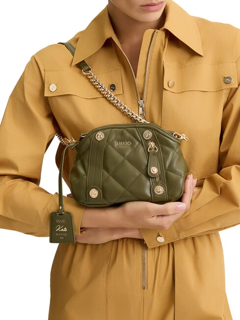 KATE Borsa piccola trapuntata a tracolla armygreen - Borse Donna