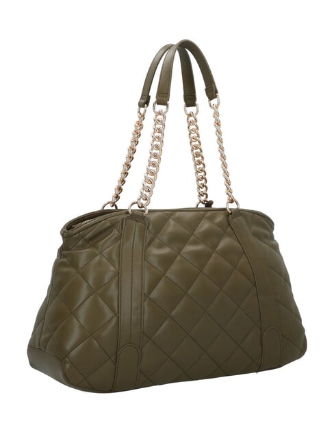 KATE Borsa trapuntata manici catena armygreen - Borse Donna