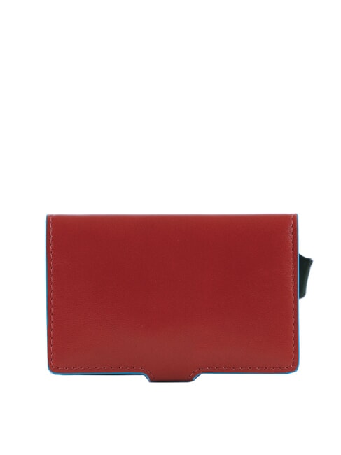 BLUE SQUARE Portacarte di credito in pelle e metallo cuoio4 - Portafogli Uomo