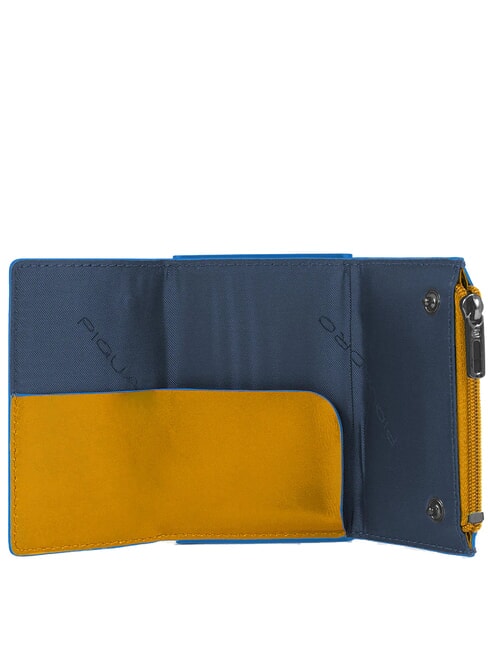 BLUE SQUARE Portafoglio in pelle con sliding system Giallo - Portafogli Uomo