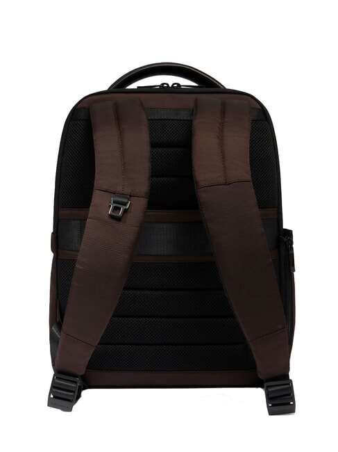 WOLLEM Zaino in pelle e tessuto, porta pc 14" MORO - Zaini da lavoro porta PC