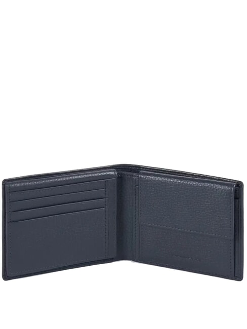 MODUS SPECIAL Portafoglio in pelle martellata blu - Portafogli Uomo