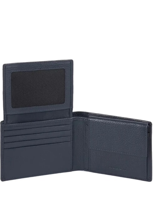MODUS SPECIAL Portafoglio in pelle martellata blu - Portafogli Uomo