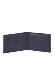 PIQUADRO MODUS RESTYLING Portafoglio in pelle martellata blu - Portafogli Uomo - 2