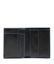 PIQUADRO BLUE SQUARE Portafoglio verticale in pelle Nero - Portafogli Uomo - 2