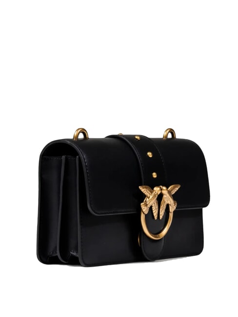 LOVE ONE CLASSIC Borsa mini in pelle a tracolla nero-antique gold - Borse Donna