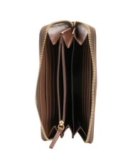 BORBONESE CLASSICA Portafoglio grande zip around noisette - Portafogli Donna - 2