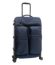 PIQUADRO X19 Trolley medio con tasche blu - Trolley Semirigidi - 6