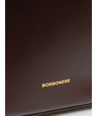 BORBONESE BRIDLE MEDIUM HOBO Borsa a spalla in pelle castano/mushroom - Borse Donna - 3