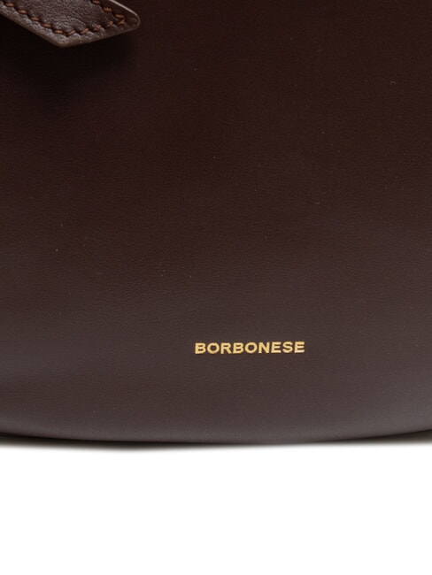 BRIDLE MEDIUM HOBO Borsa a spalla in pelle nappata castano/mushroom - Borse Donna