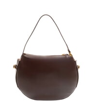 BORBONESE BRIDLE MEDIUM HOBO Borsa a spalla in pelle nappata castano/mushroom - Borse Donna - 4