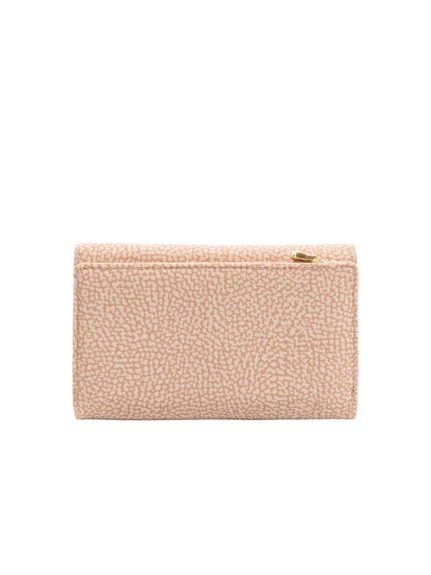 CLASSICA MEDIUM Portafoglio in tessuto riciclato e pelle mauve - Portafogli Donna