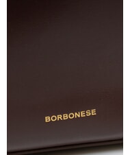 BORBONESE BRIDLE MEDIUM SHOPPER Borsa a mano in pelle nappata castano/mushroom - Borse Donna - 3