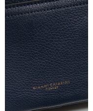 GIANNI CHIARINI NINA Borsa camera case in pelle con tracolla in tessuto BLU NAVY - Borse Donna - 3