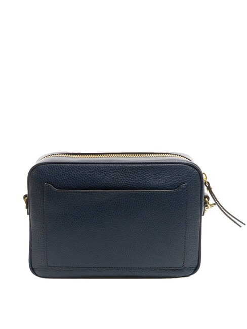NINA Borsa camera case in pelle con tracolla in tessuto BLU NAVY - Borse Donna