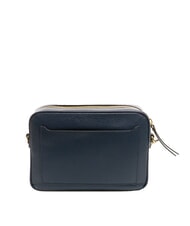 GIANNI CHIARINI NINA Borsa camera case in pelle con tracolla in tessuto BLU NAVY - Borse Donna - 4