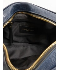 GIANNI CHIARINI NINA Borsa camera case in pelle con tracolla in tessuto BLU NAVY - Borse Donna - 5