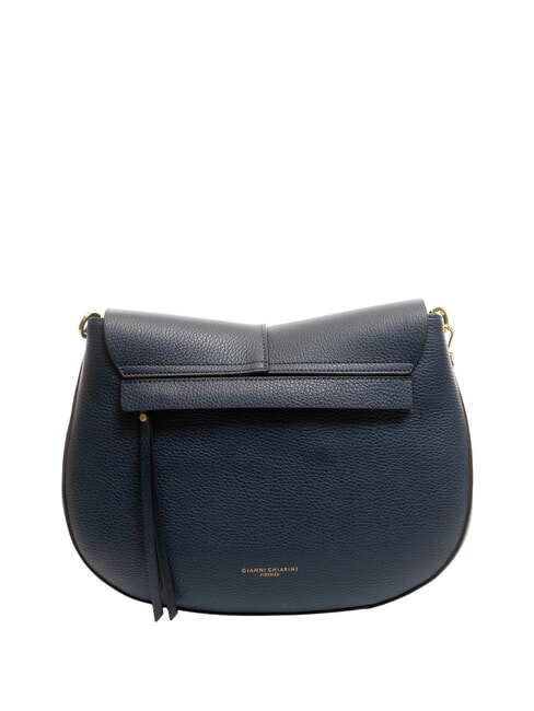 HELENA ROUND Borsa piccola in pelle a tracolla BLU NAVY - Borse Donna