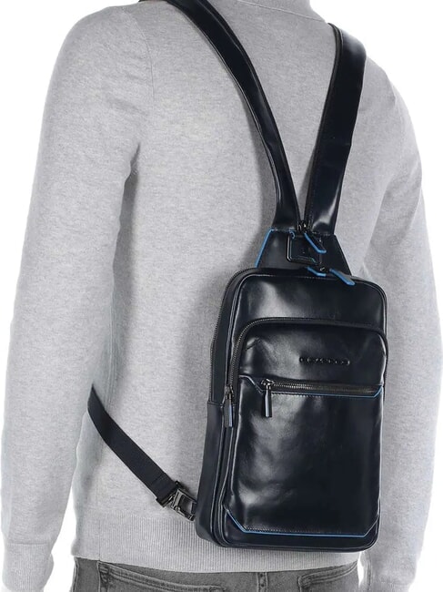 BLUE SQUARE Monospalla portabilità zaino blu - Zaini da lavoro porta PC