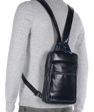 PIQUADRO BLUE SQUARE Monospalla portabilità zaino blu - Zaini da lavoro porta PC - 6