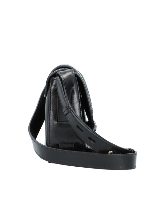 BENEDETTA  Mini Bag a tracolla, in pelle Nero Oro - Borse Donna