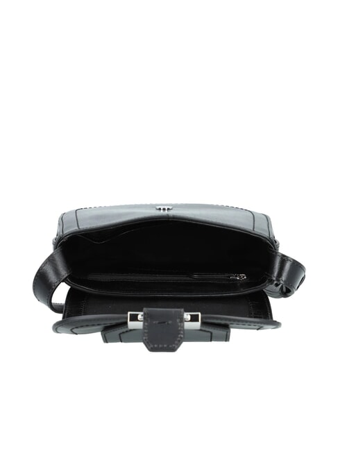 BENEDETTA  Mini Bag a tracolla, in pelle Nero Oro - Borse Donna