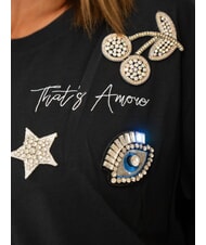 SUN68 BOXY T-Shirt in cotone nero - T-shirt e Top Donna - 2