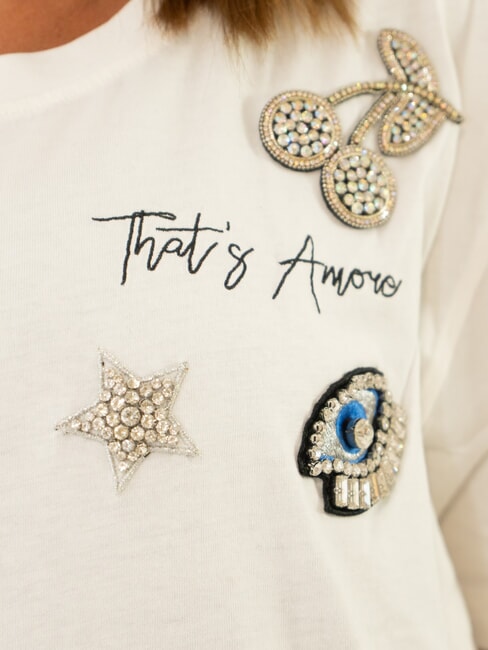 BOXY T-Shirt in cotone porcellana - T-shirt e Top Donna