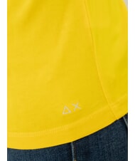 SUN68 BOXY T-shirt scollo a V giallo - T-shirt e Top Donna - 2