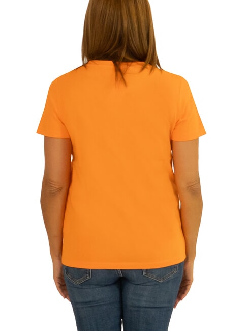 BOXY T-shirt scollo a V arancione - T-shirt e Top Donna