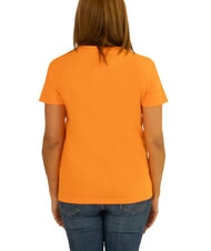 SUN68 BOXY T-shirt scollo a V arancione - T-shirt e Top Donna - 3