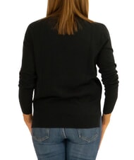 SUN68 SOLID Maglia in cotone nero - Maglie Donna - 3