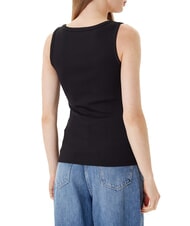 GUESS RAISSA LOGO Canotta con logo in strass jetbla - T-shirt e Top Donna - 2